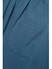 preiswerte Klassiker-Herren Leinenhose Hose Hosen Sommerhosen Pumphose Strandhose Tasche Kordelzug Elastische Taille Glatt Leichtgewichtig Knöchellänge Yoga Täglich Modisch Brautkleider schlicht Lockere Passform Meerblau