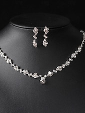 economico collane e ciondoli-Per donna Parure di gioielli Elegante Strada Floreale Collane