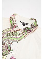 שמלת חולצת מידי בחגורת פייזלי בוהו זול הדפס שמלת קז'ואל-שמלת חולצת מידי בחגורת פייזלי בוהו