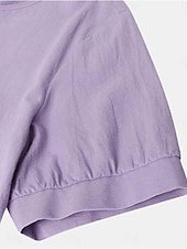 abordables concevoir des robes en coton et lin-Femmes Blanche Violet Vert Été Printemps Robe Midi Robes inspirées du lin Robe Blanche Robe Décontractée Basique Quotidien Week-end Coupe Ample Uni Col ras du cou