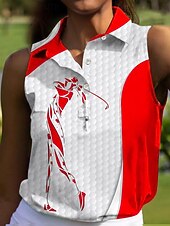 economico Abbigliamento da golf femminile-Per donna Polo da golf Blu marino Verde Blu scuro Senza Maniche Protezione Solare Top Abbigliamento da golf da donna Abbigliamento Abiti Abbigliamento