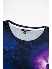 abordables T-shirt Art &amp; Design-t-shirt femme basique imprimé manches courtes hauts réguliers col rond quotidien week-end violet