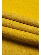 cheap Casual Dress-Women&#039;s Linen Blend Yellow Bow Detail Midi Tea Dress