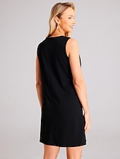 cheap Mini Black Dress-Women&#039;s Casual Dress Mini Dress Ruched Daily Date Fashion Basic Strap Sleeveless Black White Pink Color