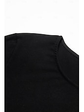 preiswerte Tunika-Oberteile-Damen Tunika T-Shirt Einfarbig Mode täglich Basic Lange Ärmel Rundhals Lange Oberteile Lässig täglich Wochenende Fließende Tunika Schwarz Weiß Rot Herbst  Winter