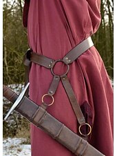 abordables Accesorios y más-Medieval Renacimiento Steampunk Traje de cosplay Vaina Titular de la espada Guerrero Vikingo caballero celta Disfraz Hombre Mujer Celta Vikingo Víspera de Todos los Santos Mascarada Rendimiento