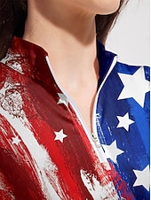 זול בגדי גולף נשים-בגדי ריקוד נשים חולצת POLO אדום שרוולים קצרים צמרות נשים בגדי גולף בגדי תלבושות ללבוש ביגוד