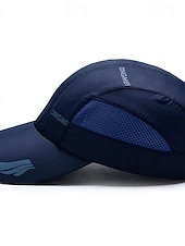 preiswerte Baseballkappe für Herren-Herren Cap Basecap Sonnenhut Kappe Schwarz Weiß Polyester Modisch Brautkleider schlicht Strasse Täglich Buchstabe Einstellbar Sonnenschutz Atmungsaktiv