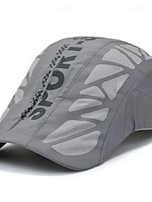 economico Cappelli da uomo-Per uomo Berretto cappello Cappello da sole Cappello da camionista Nero Blu marino 100% cotone Retato Di tendenza Informale Strada Giornaliero Alfabetico Regolabile Crema solare Traspirante