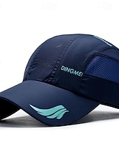 preiswerte Baseballkappe für Herren-Herren Cap Basecap Sonnenhut Kappe Schwarz Weiß Polyester Modisch Brautkleider schlicht Strasse Täglich Buchstabe Einstellbar Sonnenschutz Atmungsaktiv