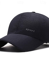 cheap Men&#039;s Baseball Cap-Men&#039;s Baseball Cap Sun Hat Trucker Hat Black White 100% Cotton Fashion Casual Street Daily Letter Adjustable Sunscreen Breathable