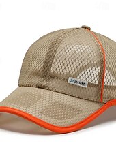 billige Baseballcaps for menn-Herre Baseballcaps Solhatt Trucker Hat Nettinghette Svart Hvit polyester Netting Mote Fritid Gate Daglig عادي Justerbare Solkrem Pustende