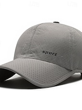 cheap Men&#039;s Baseball Cap-Men&#039;s Baseball Cap Sun Hat Trucker Hat Black White 100% Cotton Fashion Casual Street Daily Letter Adjustable Sunscreen Breathable