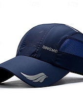 preiswerte Baseballkappe für Herren-Herren Cap Basecap Sonnenhut Kappe Schwarz Weiß Polyester Modisch Brautkleider schlicht Strasse Täglich Buchstabe Einstellbar Sonnenschutz Atmungsaktiv