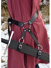 abordables Accesorios y más-Medieval Renacimiento Steampunk Traje de cosplay Vaina Titular de la espada Guerrero Vikingo caballero celta Disfraz Hombre Mujer Celta Vikingo Víspera de Todos los Santos Mascarada Rendimiento