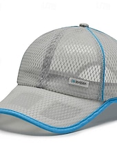 billige Baseballcaps for menn-Herre Baseballcaps Solhatt Trucker Hat Nettinghette Svart Hvit polyester Netting Mote Fritid Gate Daglig عادي Justerbare Solkrem Pustende