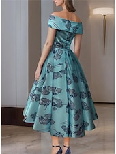abordables Robes de cocktail-Robe de cocktail A-Line Décolleté plongeant Courte  Mini Dos ouvert Élégante Robe invitée de mariage bleue avec Ceinture  Ruban par LAN TING Express robe invitée de mariage bleue Robes Derby 2025