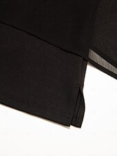 cheap Shirts,Tops &amp; Blouses-Modal Chiffon Crewneck Cape Sleeveless Top