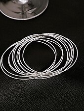 billige Armbånd og armringer-Dame Armbånd Fancy Mote Elegant Legering Armbånd Smykker Sølv Til Gave Stevnemøte