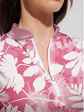 cheap Women&#039;s Golf Clothing-Women&#039;s Golf Dress Floral Sleeveless Sun Protection  Ladies Golf Attire