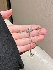 levne Náušnice-1 pár Peckové náušnice Visací náušnice For Dámské Narozeniny Párty a večerní akce Rande Slitina Ozdobný Móda Yıldız