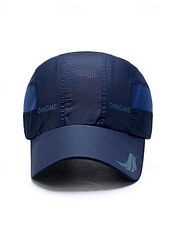 preiswerte Baseballkappe für Herren-Herren Cap Basecap Sonnenhut Kappe Schwarz Weiß Polyester Modisch Brautkleider schlicht Strasse Täglich Buchstabe Einstellbar Sonnenschutz Atmungsaktiv