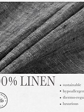 billige Herre Elite Bukser-100% Lin Herre Linbukser Bukser Uformelle bukser Snorer Elastisk midje Rett ben عادي Komfort Pustende Avslappet Daglig Ferie Mote Klassisk Stil Mørkegrå