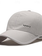 cheap Men&#039;s Baseball Cap-Men&#039;s Baseball Cap Sun Hat Trucker Hat Black White 100% Cotton Fashion Casual Street Daily Letter Adjustable Sunscreen Breathable