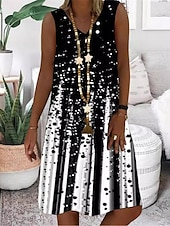 cheap Boho Dress-Women&#039;s Mini Dress Petite Dress Casual Dress Tank Dress Summer Dress Boho Dress Stylish Casual Vacation Daily Regular Fit Floral Graphic Sleeveless V Neck Black Yellow Pink Blue Summer