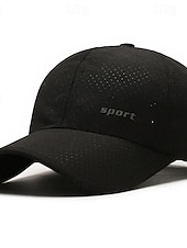 cheap Men&#039;s Baseball Cap-Men&#039;s Baseball Cap Sun Hat Trucker Hat Black White 100% Cotton Fashion Casual Street Daily Letter Adjustable Sunscreen Breathable