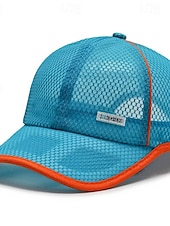 billige Baseballcaps for menn-Herre Baseballcaps Solhatt Trucker Hat Nettinghette Svart Hvit polyester Netting Mote Fritid Gate Daglig عادي Justerbare Solkrem Pustende