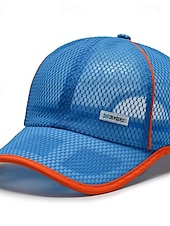 billige Baseballcaps for menn-Herre Baseballcaps Solhatt Trucker Hat Nettinghette Svart Hvit polyester Netting Mote Fritid Gate Daglig عادي Justerbare Solkrem Pustende
