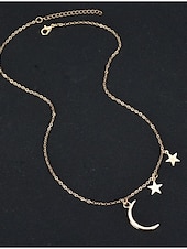 billige Smykkesett-Halskjede For Dame Fest &amp; Aften Gave Bursdagsfest Legering MOON Stjerne