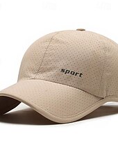 cheap Men&#039;s Baseball Cap-Men&#039;s Baseball Cap Sun Hat Trucker Hat Black White 100% Cotton Fashion Casual Street Daily Letter Adjustable Sunscreen Breathable