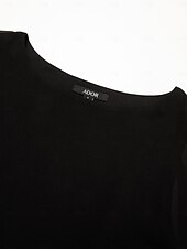 cheap Shirts,Tops &amp; Blouses-Modal Chiffon Crewneck Cape Sleeveless Top
