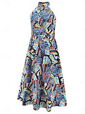 levne Elegantní květinové šaty-dámské ležérní šaty květinový list bez zad ohlávka midi šaty ležérní boho denní dovolená bez rukávů léto