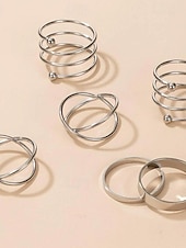 cheap Jewelry Sets-Ring Set For Women&#039;s Wedding Party Evening Gift Alloy Vintage Style
