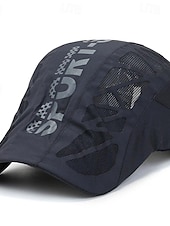 economico Cappelli da uomo-Per uomo Berretto cappello Cappello da sole Cappello da camionista Nero Blu marino 100% cotone Retato Di tendenza Informale Strada Giornaliero Alfabetico Regolabile Crema solare Traspirante