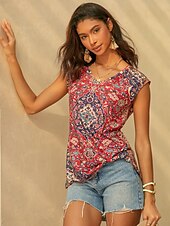 ieftine Magazin grafic Tricouri fără mâneci &amp; Camis-Camisola de damă top cu bretele Tipar Basic Fără Mâneci Regulat Topuri De Col V Casual Roșu Albastru Violet Verde