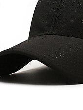 cheap Men&#039;s Baseball Cap-Men&#039;s Baseball Cap Sun Hat Trucker Hat Black White 100% Cotton Fashion Casual Street Daily Letter Adjustable Sunscreen Breathable