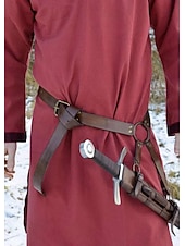 abordables Accesorios y más-Medieval Renacimiento Steampunk Traje de cosplay Vaina Titular de la espada Guerrero Vikingo caballero celta Disfraz Hombre Mujer Celta Vikingo Víspera de Todos los Santos Mascarada Rendimiento