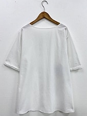 cheap White tee-Women&#039;s Plus Size T Shirt Graphic Daily Casual Short Sleeve Crew Neck Daily Print White All Seasons