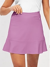 cheap Golf Bottoms-Women&#039;s Golf Skorts 17inch Pickleball Dark Pink Black White Lightweight Bottoms Ladies Golf Attire Clothes Outfits Wear Apparel