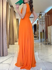 billige Gjestekjoler til bryllup-A-linje bryllup gjest kjoler elegant kjole formell sommer gulvlengde lang erme v-hals konvertibel chiffon med rynker