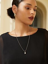 economico Collana da donna-Per donna Chiusura, levette e chiusure Collane con ciondolo Ottone Di tendenza Amore cuore