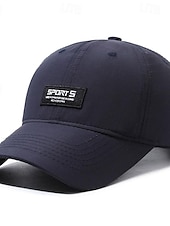 billiga Baseballkeps herr-Herr Basebollkeps Solhatt Trucker Hat Svart Marinblå Polyester Mode Ledigt Gata Dagligen Bokstav Justerbara Solskyddskräm Andningsfunktion Snabb tork