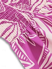 abordables Robes de vacances-Femme robe longue Robe casual Robe Évasée Robe Trapèze Robe d&#039;été mode Décontractées Vacances du quotidien Rendez-vous Standard Floral Feuille Sans Manches Dos nu Rouge Violet Orange Vert Eté