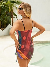 preiswerte Tankinis-Damen Normal Badeanzug Tankini 2 Stück Kurze Hosen Bademode Rüschen 2 teilig Print Graphic Strandbekleidung Sommer Badeanzüge