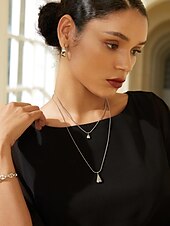 economico Collana da donna-Per donna Chiusura, levette e chiusure Collane con ciondolo Ottone Di tendenza Amore cuore