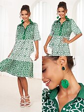 tanie Kolczyki damskie-Damskie Kolczyki sztyfty Kolczyki drop Kolczyki w kształcie obręczy Czarny Czerwony Niebieski Akryl Elegancja Bohema Tropikalny